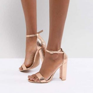 Rose Gold Barely Sandals