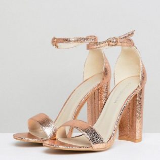 Rose Gold Barely Sandals